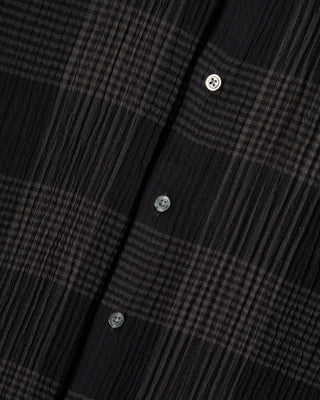 John Varvatos Lucas Plaid Shirt Black 4 9383