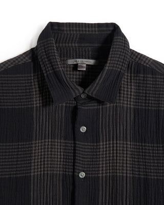 John Varvatos Lucas Plaid Shirt Black 5 9384