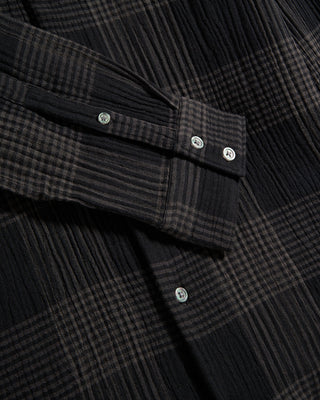 John Varvatos Lucas Plaid Shirt Black 7 9386