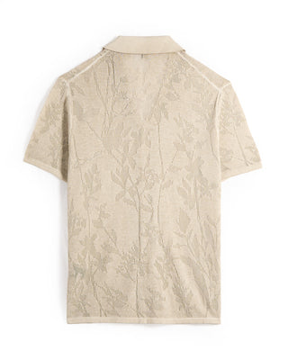 John Varvatos Miguel Ss Camp Collar Shirt Almond 12 9237