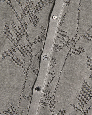 John Varvatos Miguel Ss Camp Collar Shirt Grey 5 9229