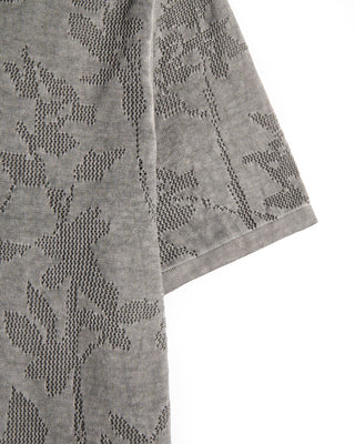 John Varvatos Miguel Ss Camp Collar Shirt Grey 6 9230