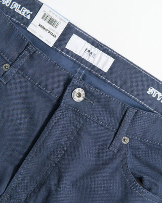 Brax Chuck Fusion Flex Superlight Wool Look Easy Care Pants Blue 4