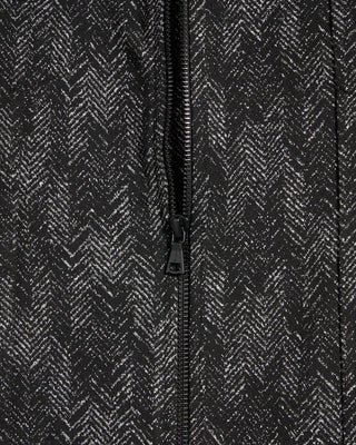 John Varvatos Variegated Herringbone Fleece Lined Jacket Black 2 6061