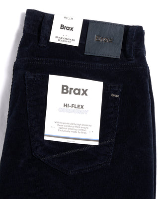 Brax Chuck Hi Flex Corduroy Pants Navy 13 3463