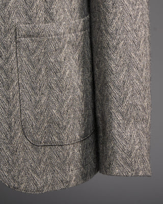 John Varvatos Notch Lapel Multi Patch Pkts Jacket Brown 6 6346