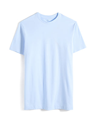 Emanuel Berg Powder Blue Modern Fit 4Flex Knit T Shirt Powder Blue 6 11014