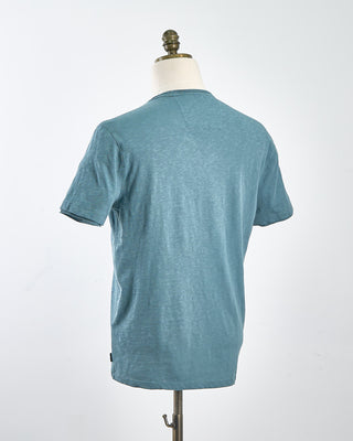 John Varvatos Miles Slub V Neck T Shirt Teal 1662