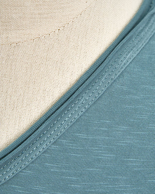 John Varvatos Miles Slub V Neck T Shirt Teal 1665