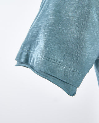 John Varvatos Miles Slub V Neck T Shirt Teal 1666