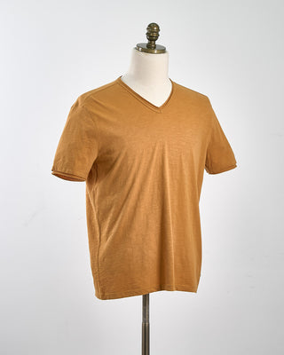 John Varvatos Miles Slub V Neck T Shirt Copper 1655