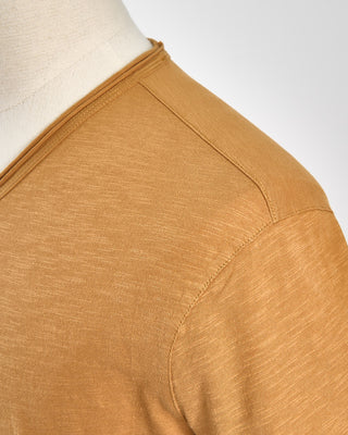 John Varvatos Miles Slub V Neck T Shirt Copper 1657