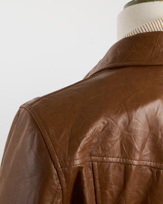 John Varvatos Barrow Leather Jacket Hazel 1197