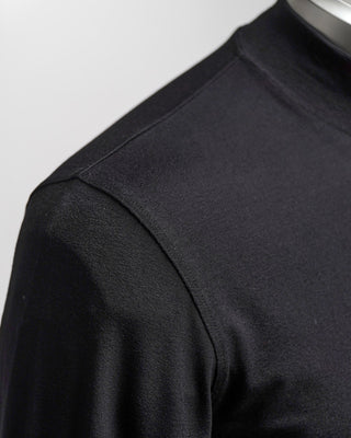 01M Phil Petter Premium Jersey Mock Neck Shirt Black  4