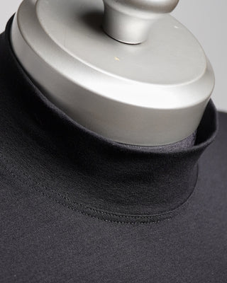 01M Phil Petter Premium Jersey Mock Neck Shirt Black  5