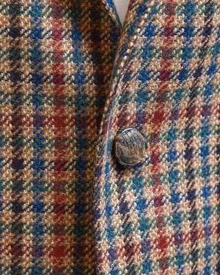 Tagliatore Wool  Cashmere Fall Palette Tweed Gingham Sport Jacket Multi  2