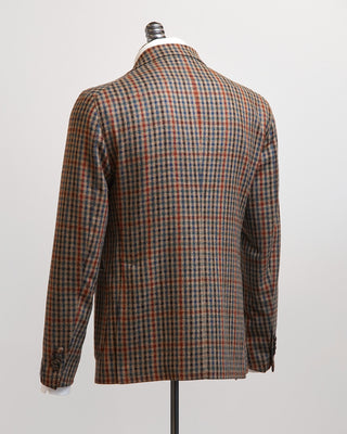 Tagliatore Wool  Cashmere Fall Palette Tweed Gingham Sport Jacket Multi 