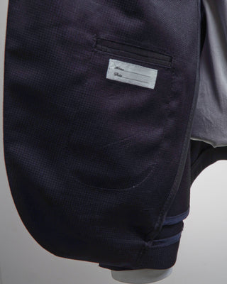 Tagliatore Wool  Silk Textured Navy Soft Suit Navy  4