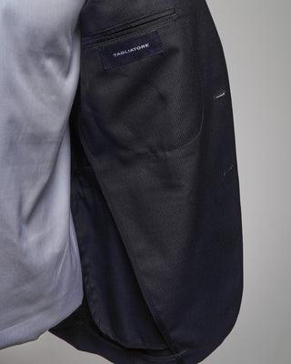 Tagliatore Wool  Silk Textured Navy Soft Suit Navy  5