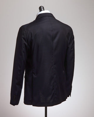 Tagliatore Wool  Silk Textured Navy Soft Suit Navy  7