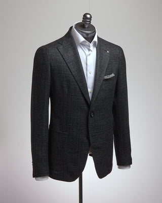 Tagliatore Textured Twill Charcoal Sport Jacket Charcoal 