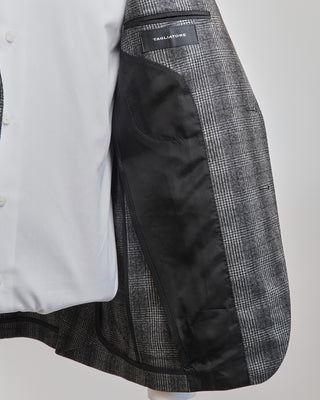 Tagliatore Black And Grey Check Sport Jacket Grey  Black  6