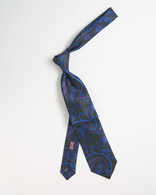 Robert Keyte Silk Paisley Tie Brown 933