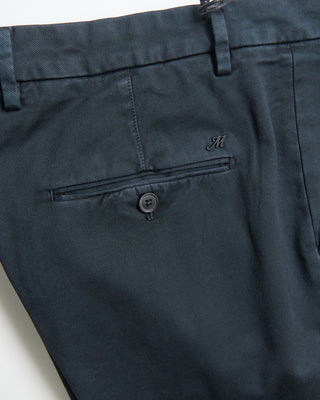 Masons Boston Relaxed Silhouette Brushed Twill Casual Pants Charcoal 0 1