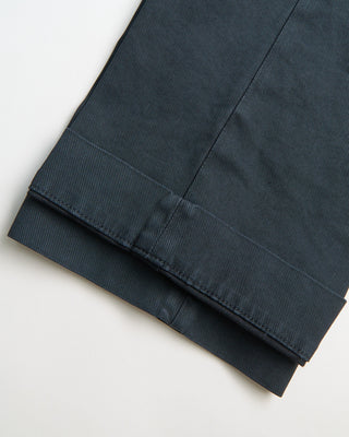 Masons Boston Relaxed Silhouette Brushed Twill Casual Pants Charcoal 0 2