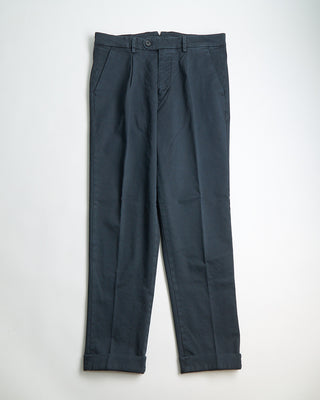 Masons Boston Relaxed Silhouette Brushed Twill Casual Pants Charcoal 0 6