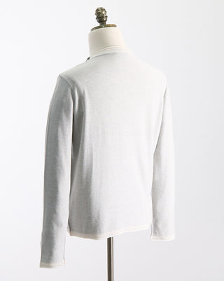 Phil Petter Soft Two Tone Crewneck Sweater Off White  1