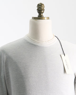 Phil Petter Soft Two Tone Crewneck Sweater Off White  2