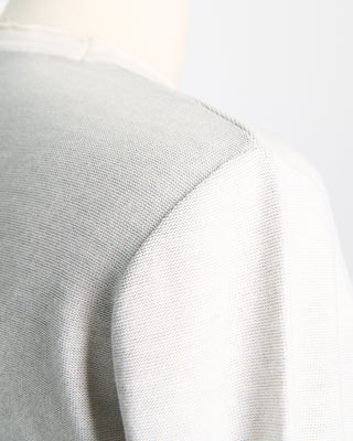 Phil Petter Soft Two Tone Crewneck Sweater Off White  6