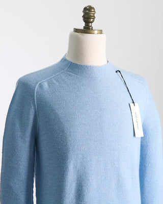 Phil Petter Tubular Knit Mockneck Sweater Light Blue  2