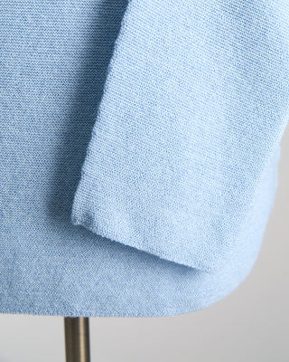 Phil Petter Tubular Knit Mockneck Sweater Light Blue  5