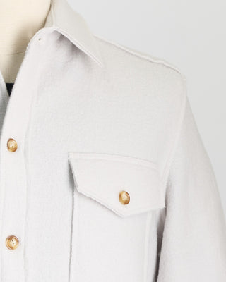 Phil Petter Melton Wool Workshirt Off White  3