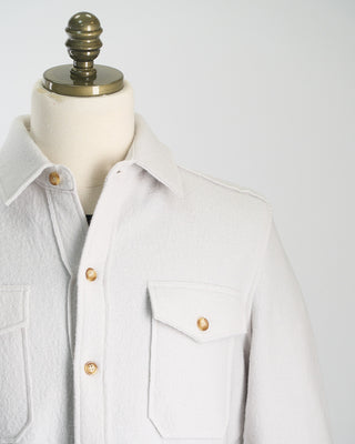 Phil Petter Melton Wool Workshirt Off White  4