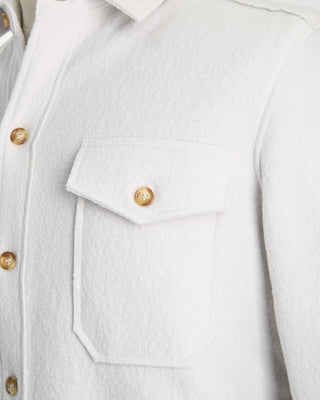 Phil Petter Melton Wool Workshirt Off White  5