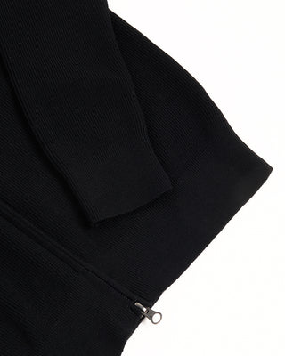 1 Phil Petter Diamond Structure Zip Cardigan Black 79