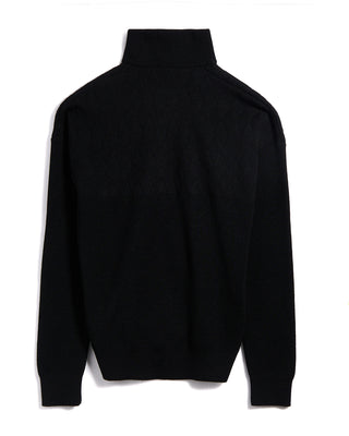 Phil Petter Diamond Structure Zip Cardigan Black 21 3227