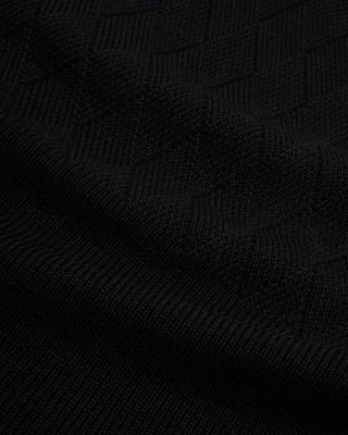 Phil Petter Diamond Structure Zip Cardigan Black 3 81