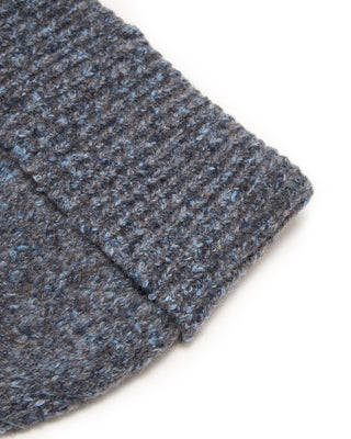 Phil Petter Winter Cotton Tweed 3D Seamless Beanie Blue 5648