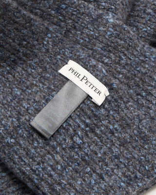 Phil Petter Wintercotton Tweed Scarf Blue 2 5644