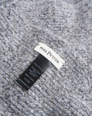 Phil Petter Wintercotton Tweed Scarf Grey 10 4446