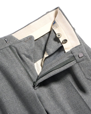 GTA Moda Washable Tech Flannel Tailored Fit Dress Pants Grey 4 3416
