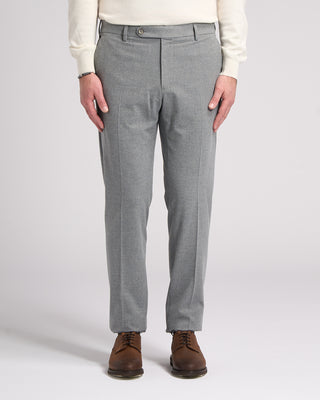 GTA Moda Washable Tech Flannel Tailored Fit Dress Pants Grey 3 5792