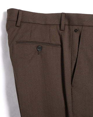 GTA Moda Easy Care Tech Wool Twill Regular Fit Dress Pants Taupe 19 3368