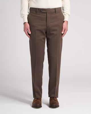 GTA Moda Easy Care Tech Wool Twill Regular Fit Dress Pants Taupe 3 5795