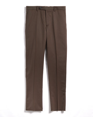 GTA Moda Easy Care Tech Wool Twill Regular Fit Dress Pants Taupe 7 3365