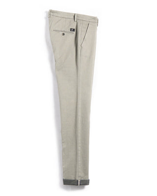 Masons Torino Brushed Twill Chinos Silver 2 5899